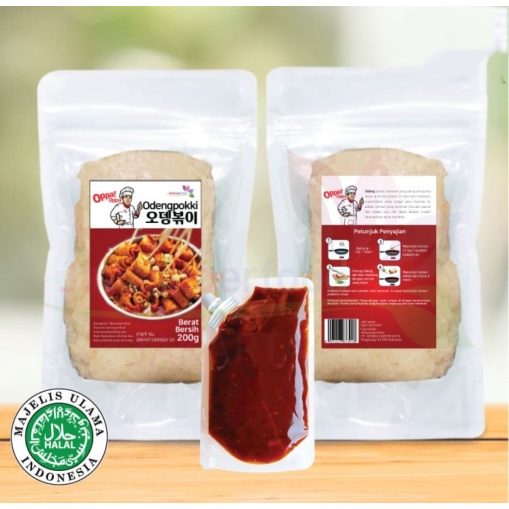 

Oden Odeng Eomuk Korean Fish Cake 200g + Saus Tokpoki 70g Halal