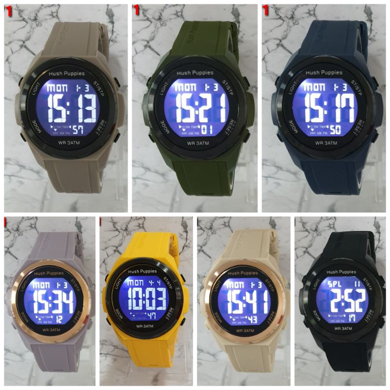 [DGS] JAM TANGAN WANITA/PRIA UNISEX HUSH PUPPIES DIGITAL