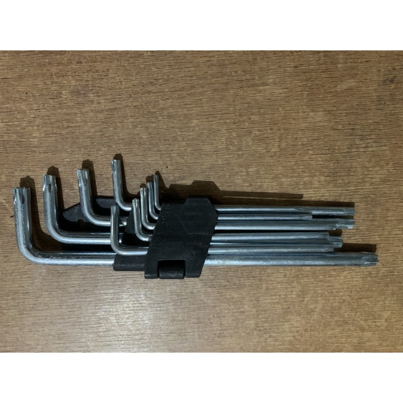 Kunci L set 9 pcs bintang panjang / kunci L Bintang / Torx Morizt