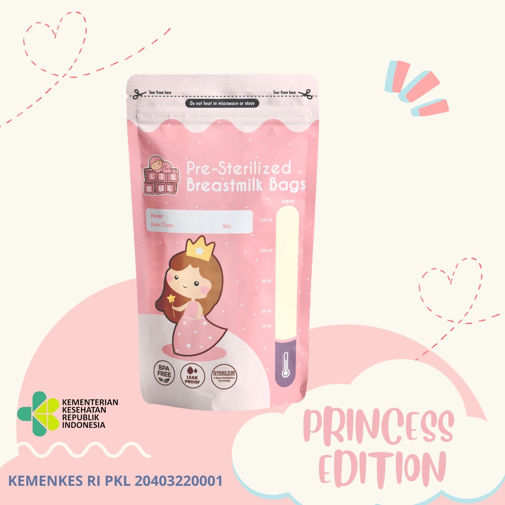 Lilbul Kantong Asi 120 ml - 30PCS / Breastmilk Storage Bags BPA FREE  / Kantong Asi Steril /