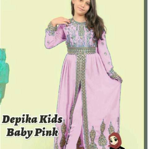 ( BISA COD ) DEPIKA KIDS / STELAN BAJU ANAK / SET INDIA / GAMIS ANAK / BAJU MUSLIM - Pink DISKON
