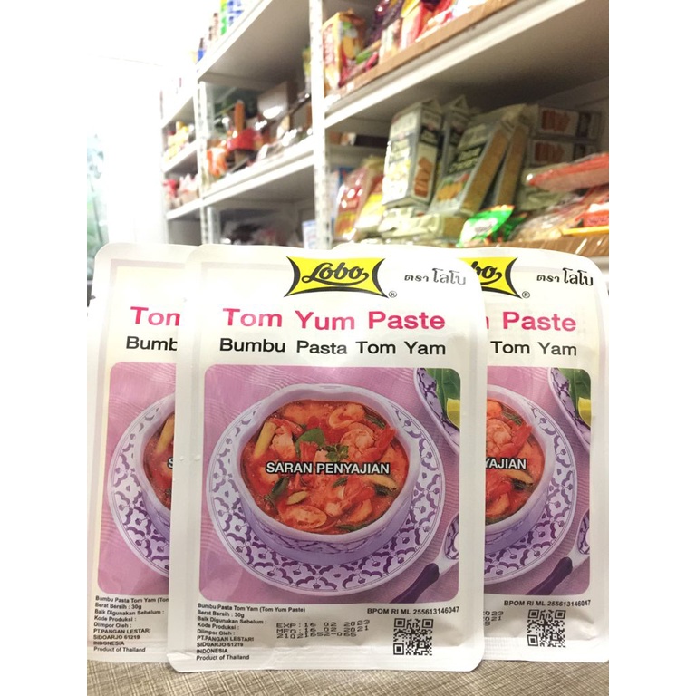

Lobo Tomyum Paste 30gr Bumbu Tomyum Tomyam