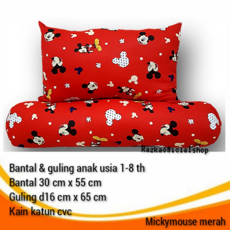 set bantal & guling anak //bantal balita//bantal bayi//bantal & guling karakter motif terbaru