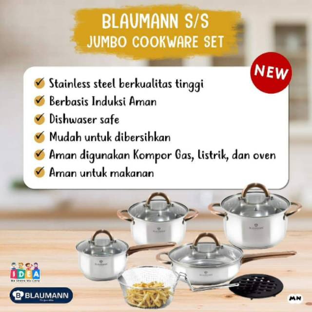 Panci Blaumann Jumbo Cookware / Set Panci Blaumann