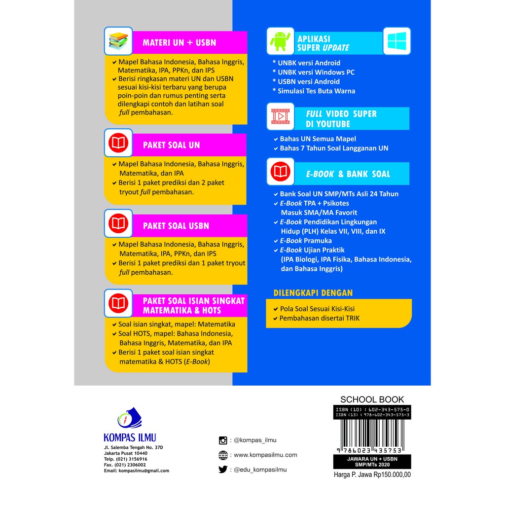 Buku JAWARA UN+USBN SMP/MTs 2020 -Kompas Ilmu--1