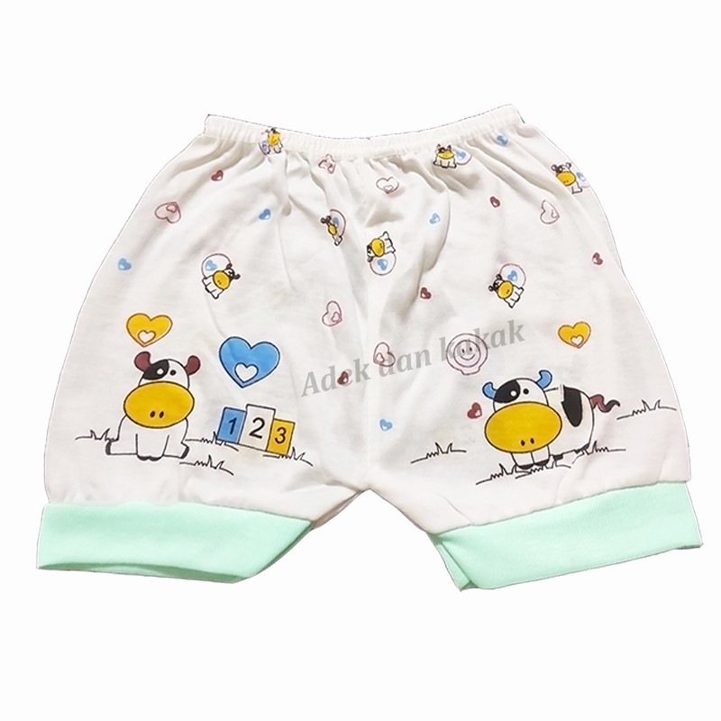 4 pcs celana pendek bayi untuk bayi 3-9 bulan