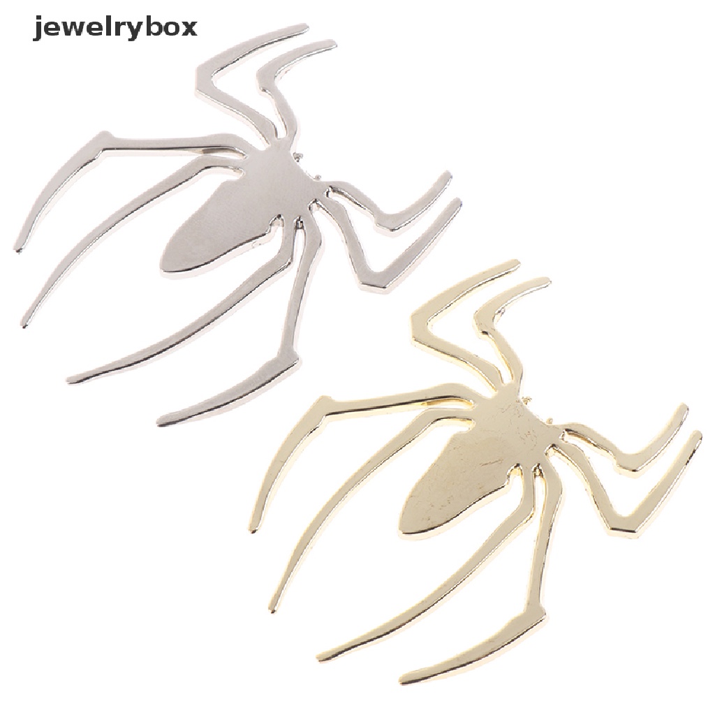 Stiker Emblem Bentuk Laba-Laba 3D Bahan Metal Untuk Mobil / Motor / Truk