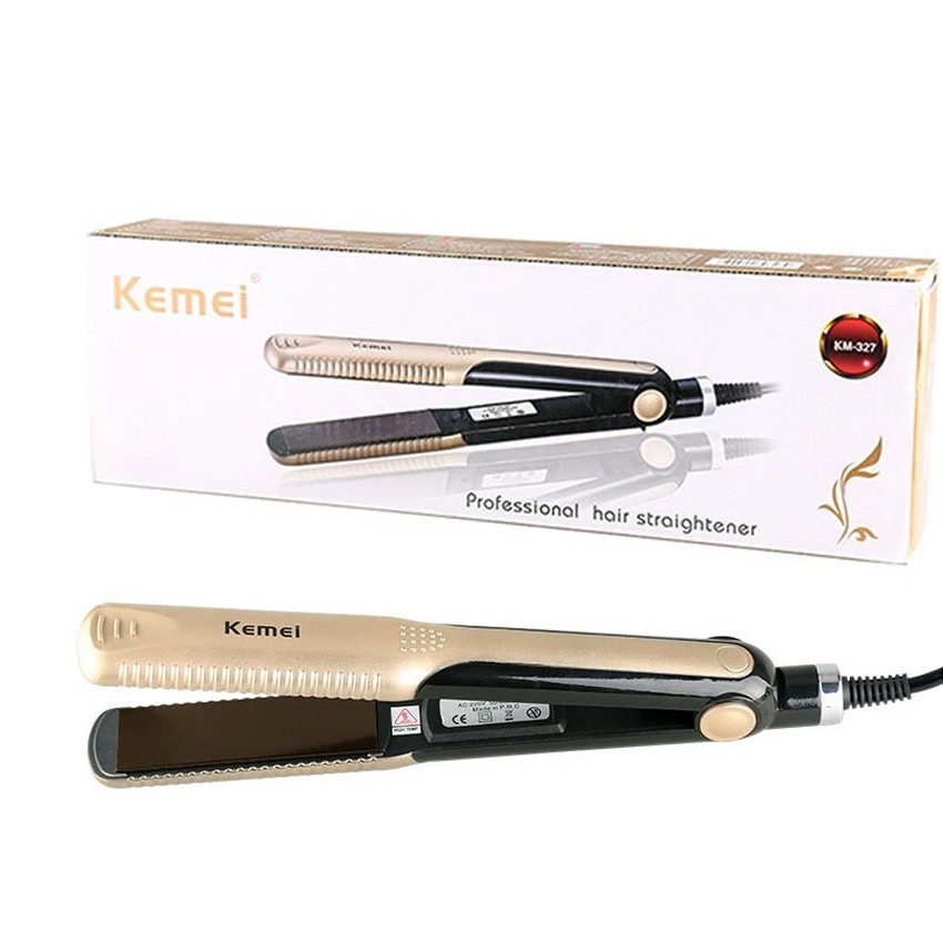 Kemei Profesional Hair Straightener- KM 327 GOLD