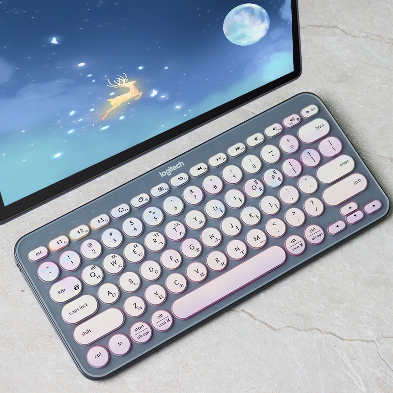 Cover Pelindung Keyboard Logitech K380 / K480 Bahan Silikon Anti Debu