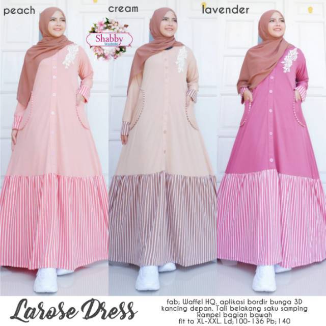 Larose Dress Fashion Muslim by Shabby (Restock)