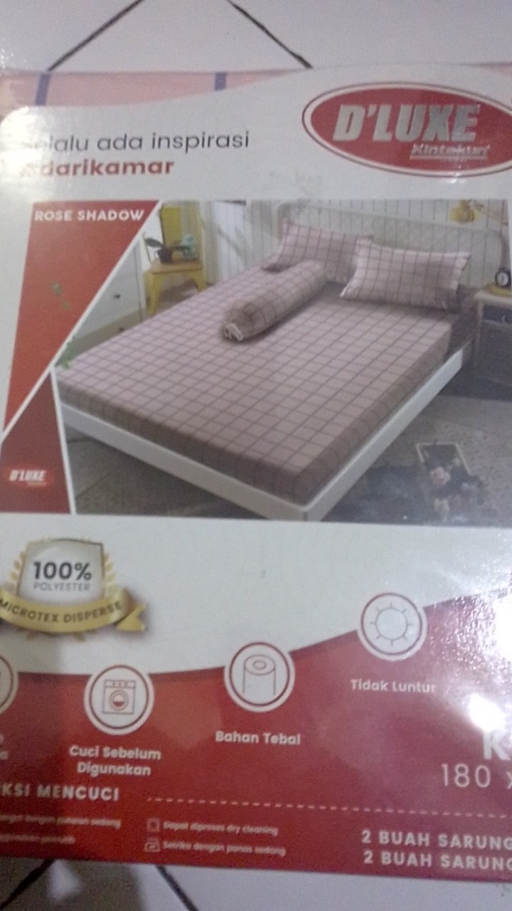 Kintakun Isthana - Sprei Kintakun Dluxe 180x200 - Rainbow 2/travis/stella/rose Shadow