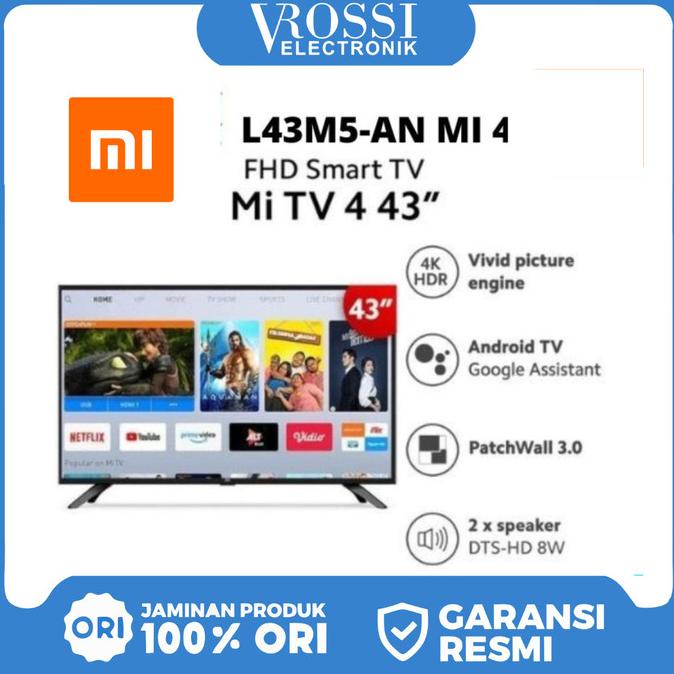 XIAOMI Mi TV 4 43 INCH ANDROID LED SMART TV Termurah