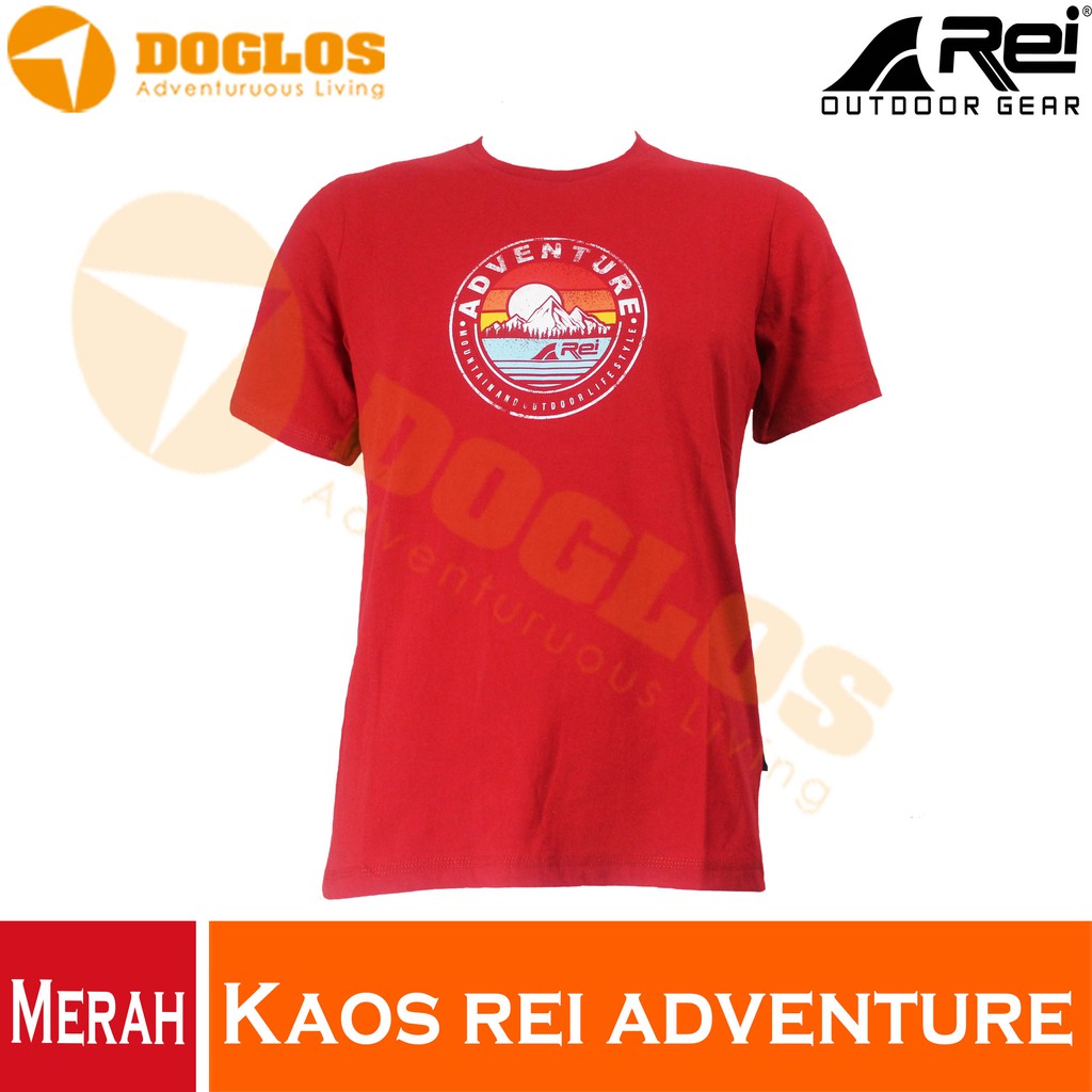 Kaos Rei Adventure Original Tshirt Outdoor sport Hiking gunung merah