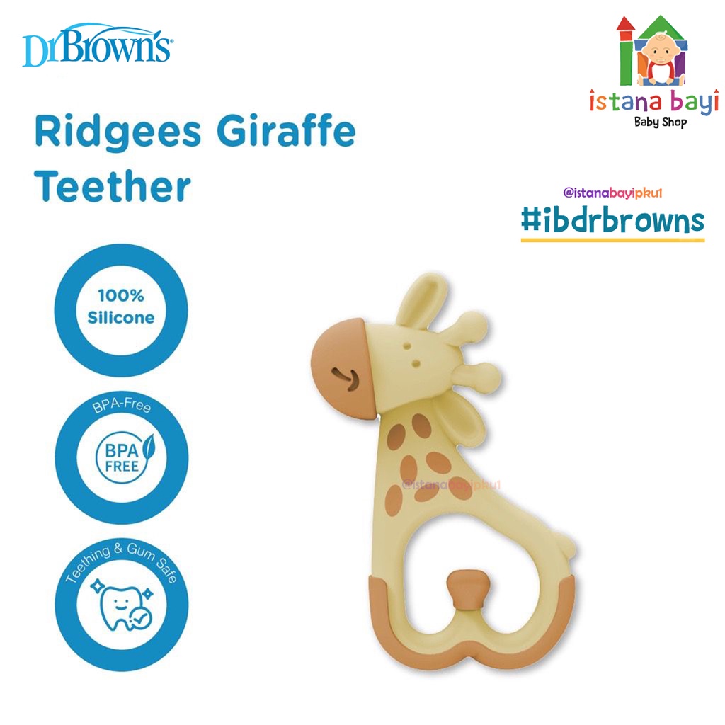 Dr Browns Massaging Ridgees Giraffe Teether TE450 / Gigitan Bayi