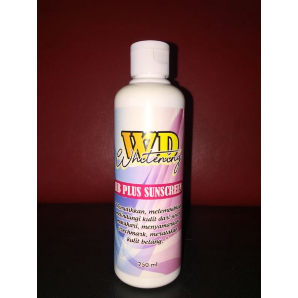 HB WD lotion sunscreen