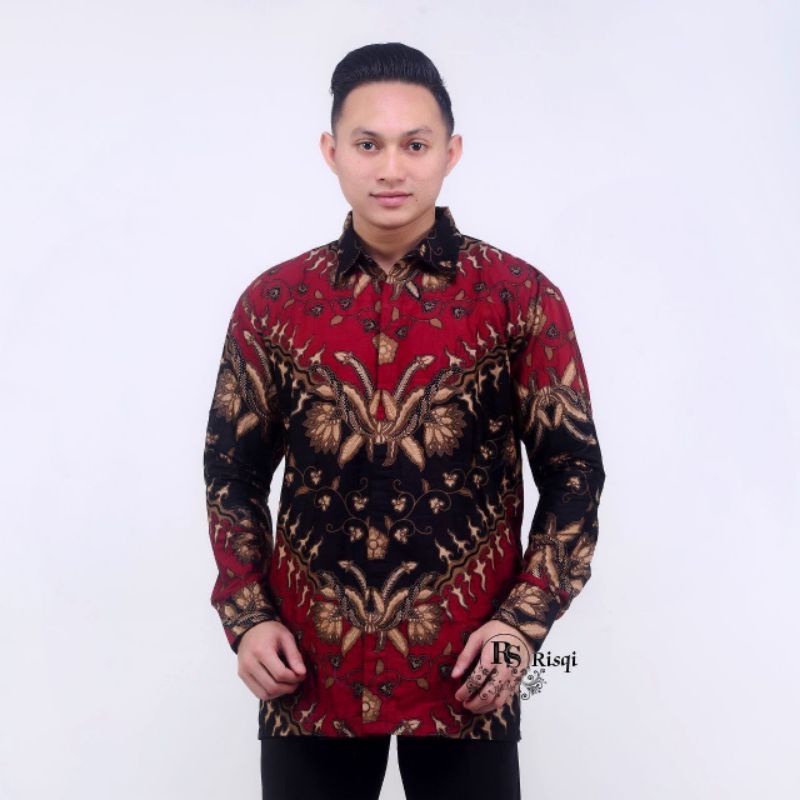 BATIK KEMEJA LENGAN PANJANG PRIA SIZE M L XL &amp; XXL