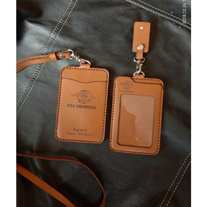 

NAME TAG KULIT HANDMADE ID CARD KULIT CARD HOLDER LULIT