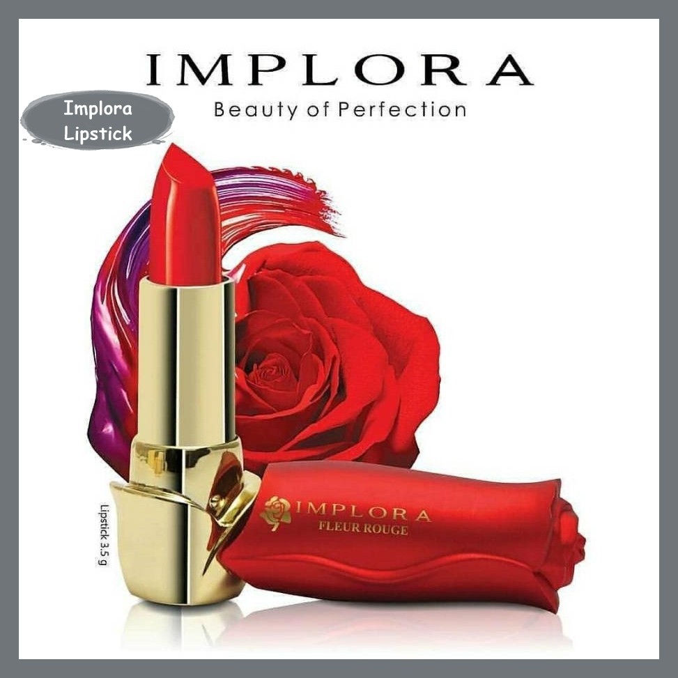 IMPLORA - LIPSTIK MAWAR / IMPLORA FLEUR ROUGE ❤ BELIA ❤