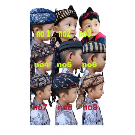 Topi Anak bayi laki-laki usia 1 tahun model blangkon Sunda Jawa kekinian terbaru