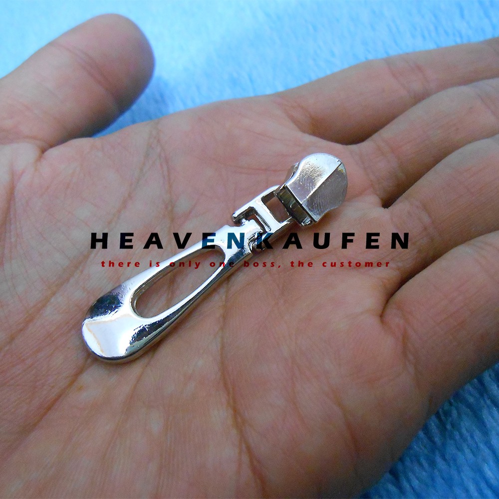 Kepala Resleting / Kepala Zipper Variasi Nikel Silver No 5 Model Bagus Keren Kode XF