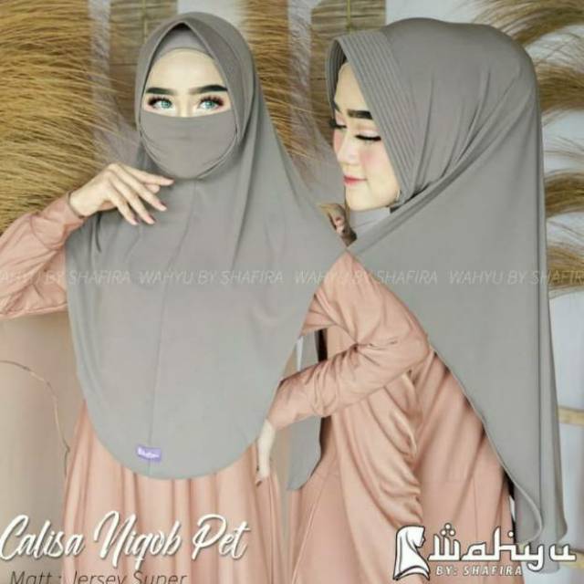 Hijab niqob pet ori wahyu by safira