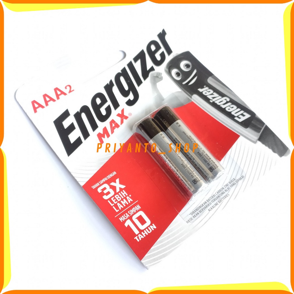 BATERAI ENERGIZER MAX AAA A3 E92 BP3 LR03 1.5V ASLI ISI 2