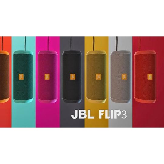 ✦ Speaker Bass Bluetooth Setara JBL original Flip 3 Suara Bass - Biru ❀
