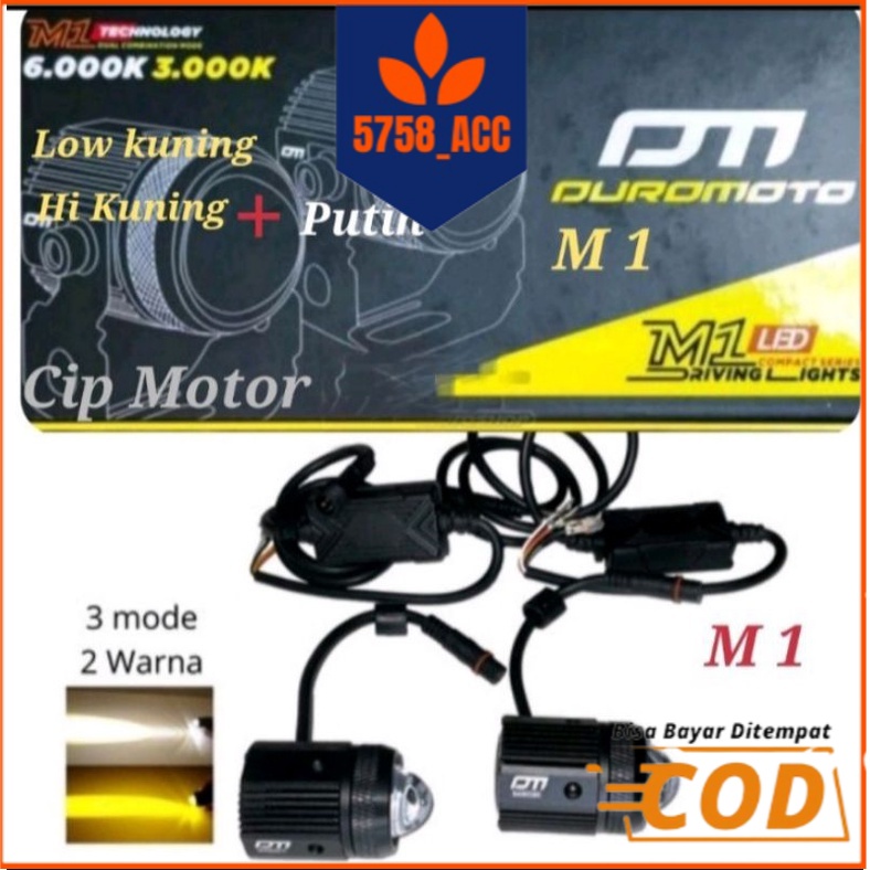 Lampu Tembak D2 Laser Mini DuroMoto M1 Premium Nmax Aerox Pcx Adv Xmax Dll