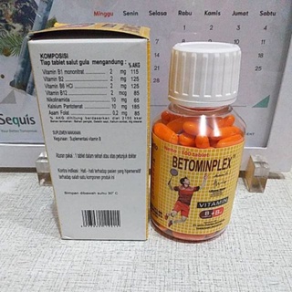 Jual Betominplex Vitamin B Complex + B12 100's (Botol), Betaminplex Vit ...