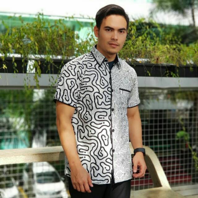 HEM BATIK COWOK - HEM BATIK MOTIF - BAJU KANTOR