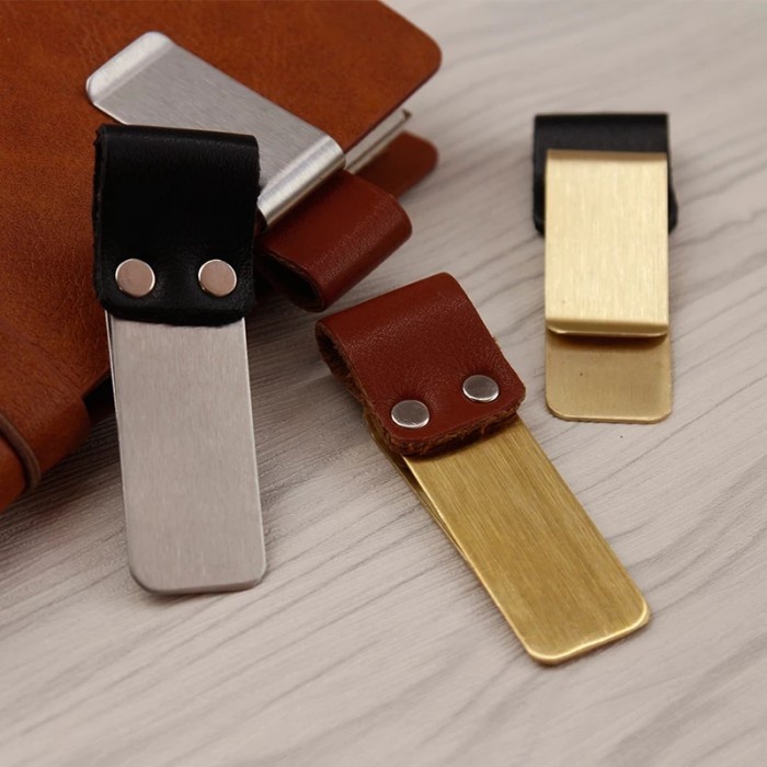 

Jualan Pen Holder Notebook Clip Leather Terlaris