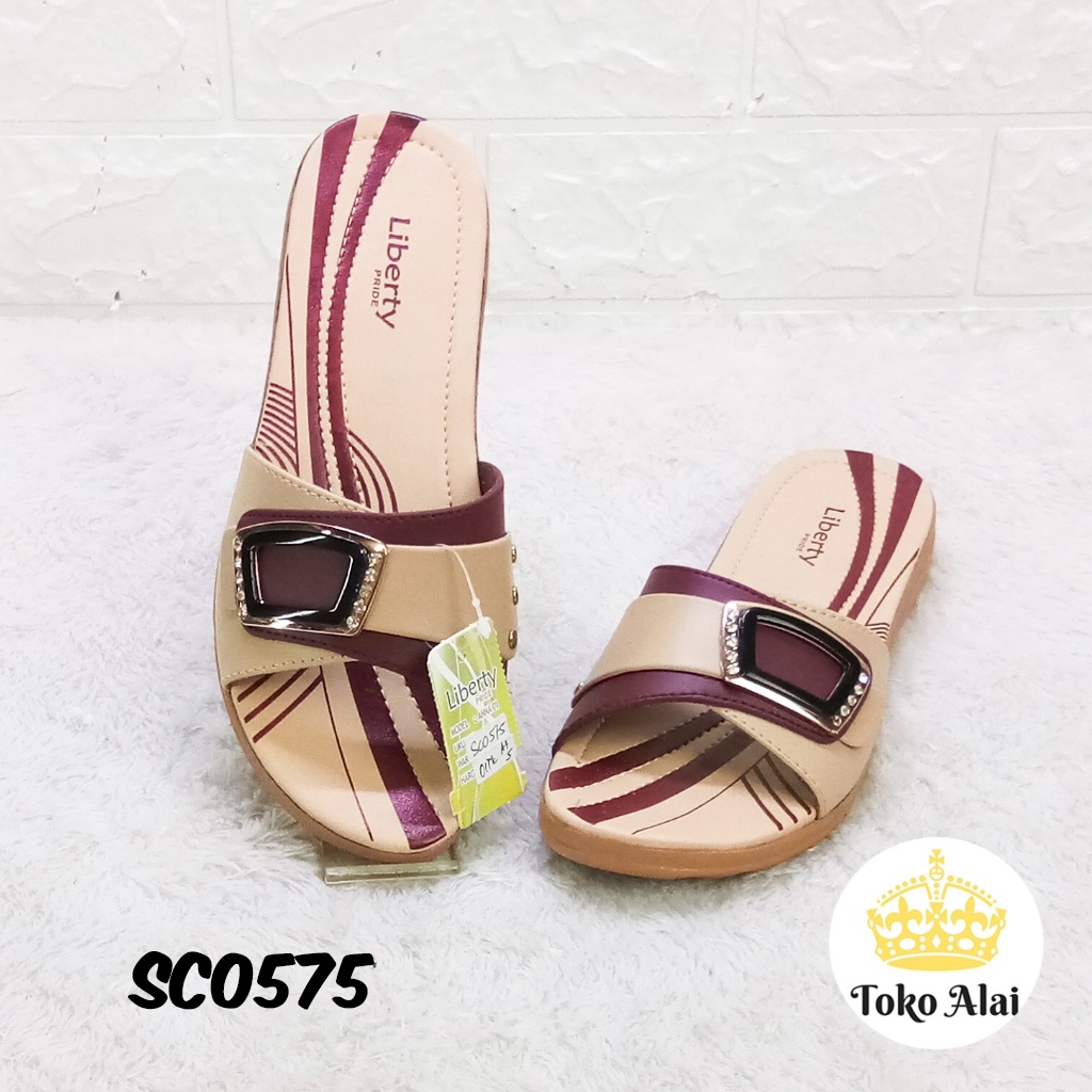Murah Sandal Wanita Slide On Tapak Jelly CREAM | Sendal Slop Lepek Cewek Casual Rumahan Trendi LIBER
