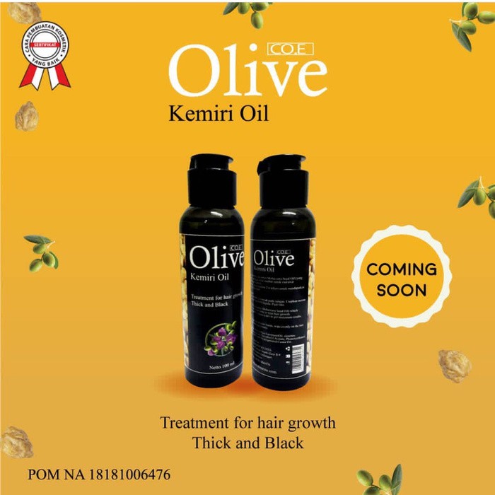 

COE OLIVE MINYAK KEMIRI OLIVE /penyubur rambut