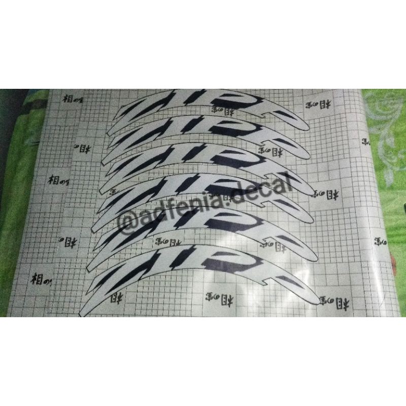 Decal Sticker ZIPP 404 Stiker Velg Rims ZIPP 404 Die Cut Fixie Fixed Gear Road Bike 700c