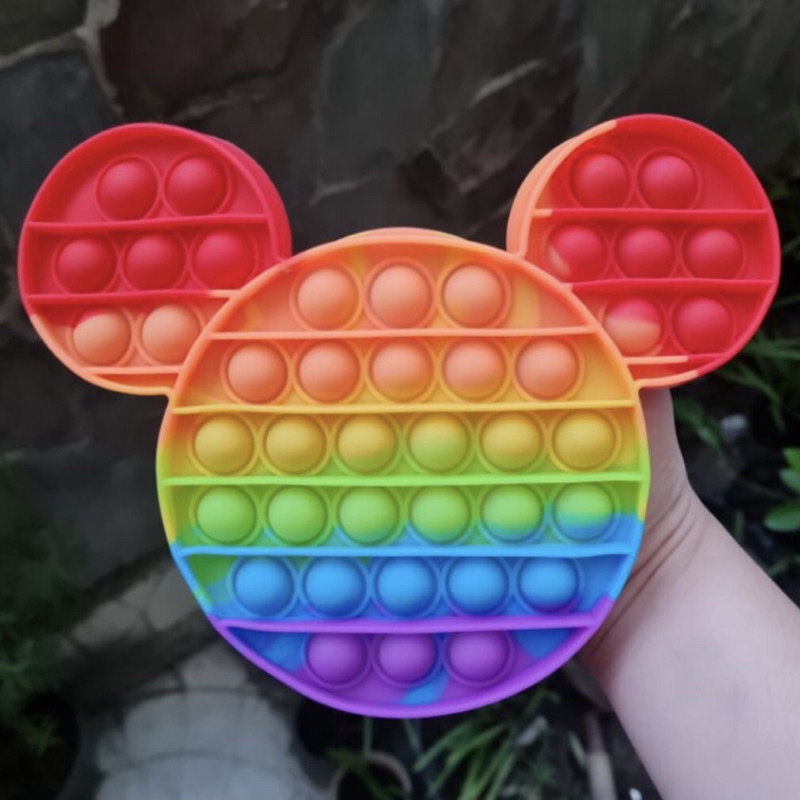 POP IT FIDGET TOYS RAINBOW (ADA YANG JUMBO)-Mickey