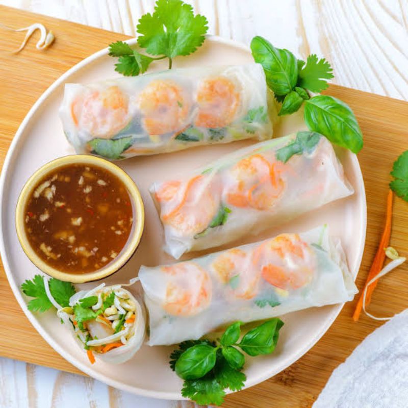 Rice paper, kulit lumpia vietnam spring roll, diameter 22cm merk Banh Trang  400gr isi 45 - 47