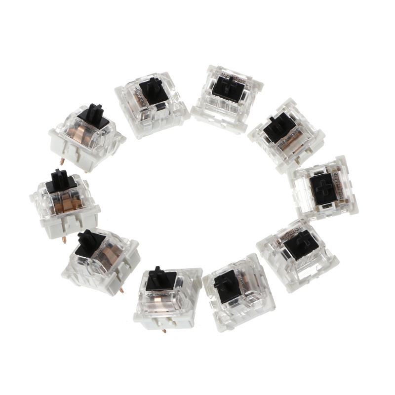 Btsg Tactile Linear Switch 3Pin Brown Saklar Untuk Keyboard Mekanik Gateron MX Cherry MX Clone Switch Transparan Hou