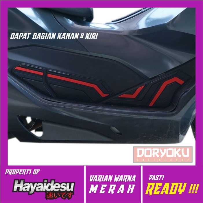 Lower Deck Cover Pcx 160/Hayaidesu/Rubber Karet/Aksesoris motor Honda Pcx 160