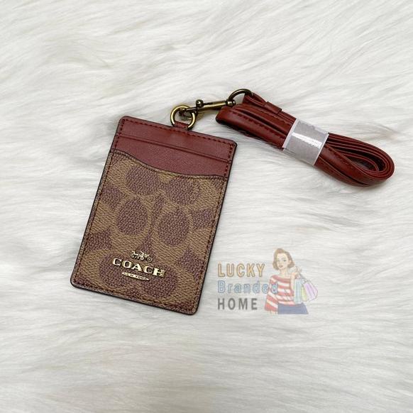 

(100% Original) Lanyard Coach Id Lanyard Colorblock Signature Canvas Terlaris