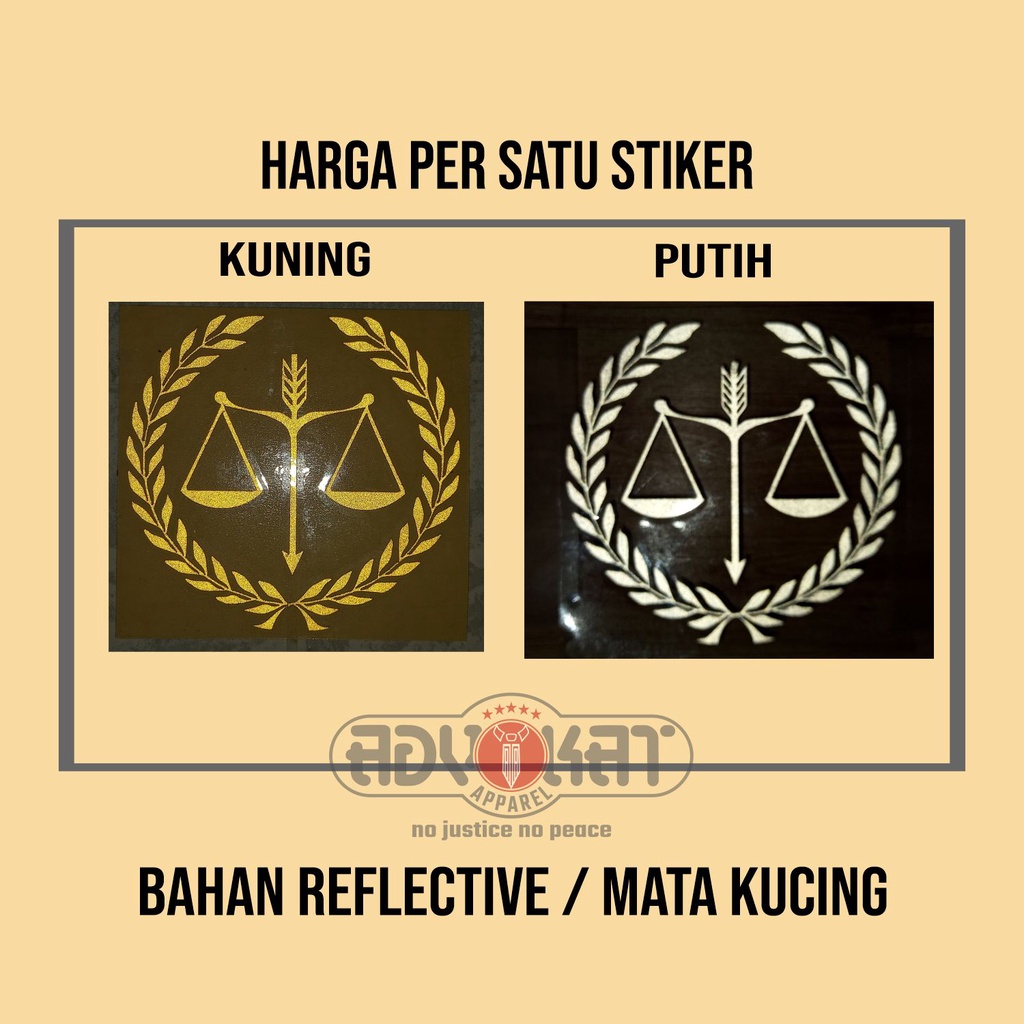 Jual STIKER TIMBANGAN HUKUM / ADVOKAT / LAWYER / JUSTICE / HUKUM ...