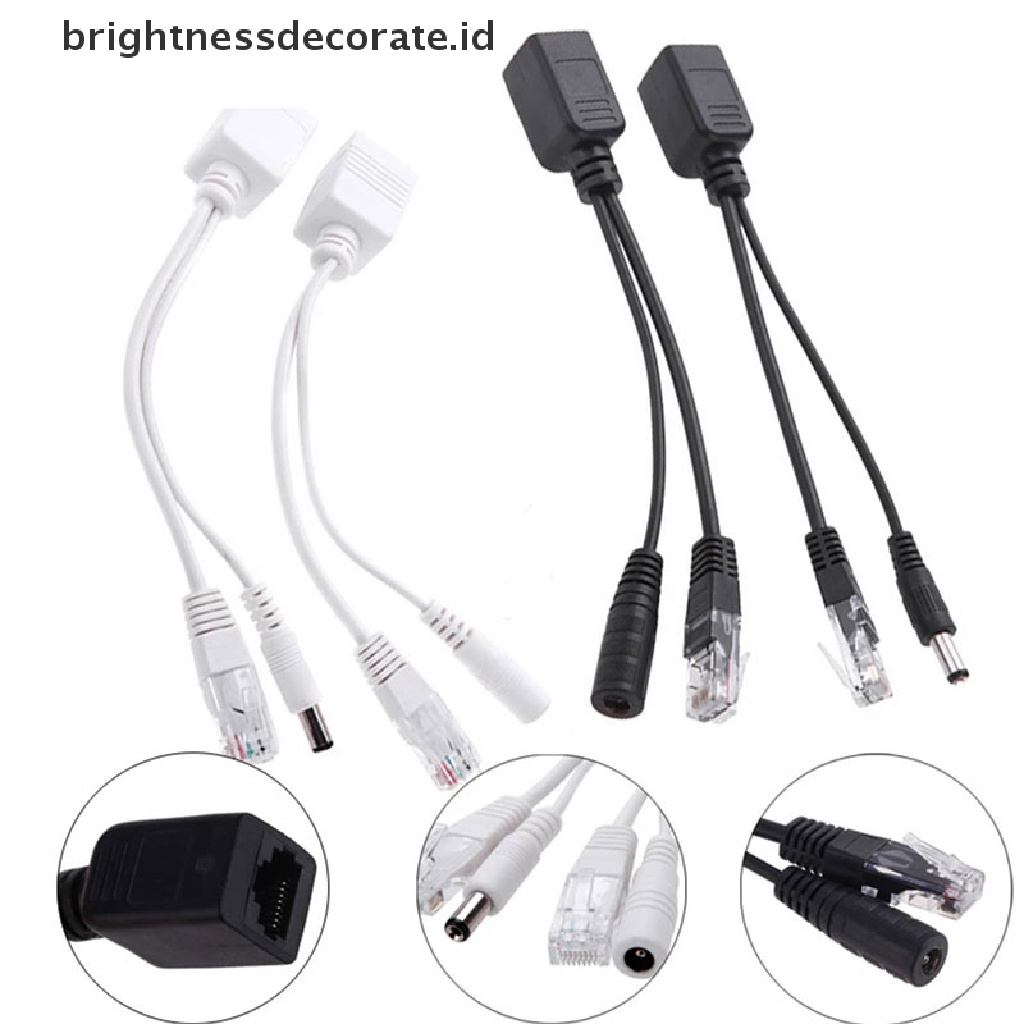 [birth] Power over Ethernet Passive PoE Adapter Injector + Splitter Kit 5v 12v [ID]