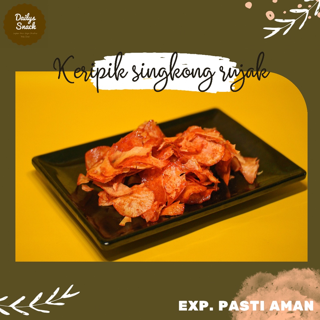 

MAKANAN RINGAN - KERIPIK SINGKONG RUJAK 500 GRAM