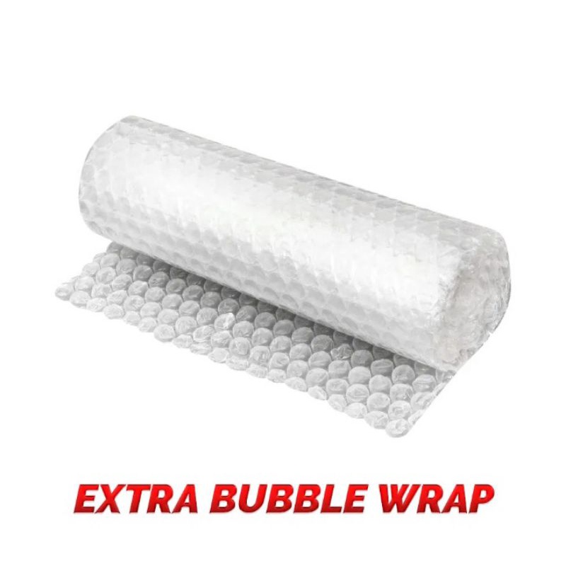 

Extra bubble wrap untuk packing lebih aman