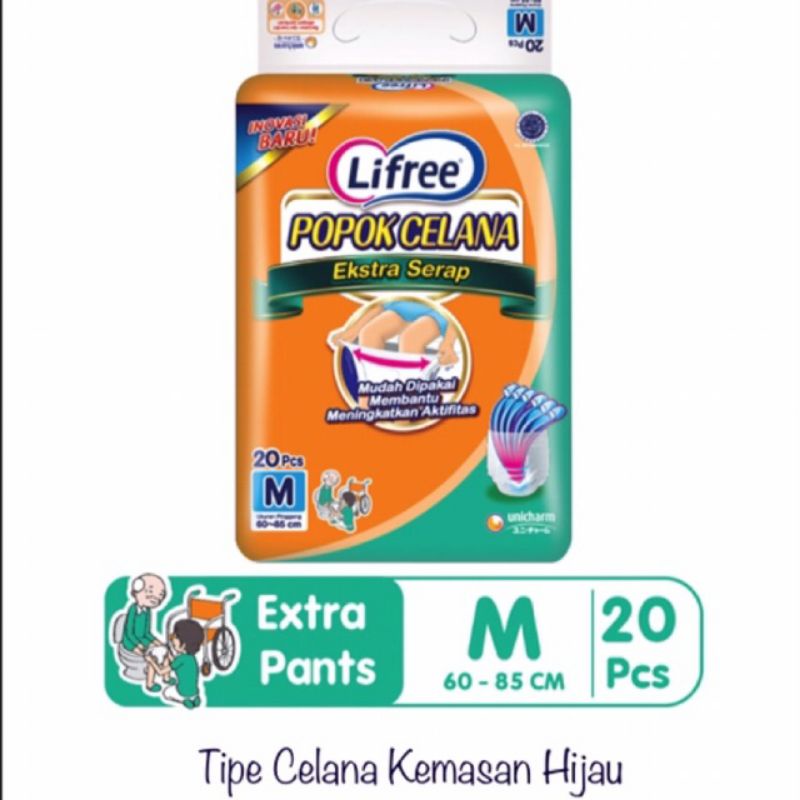 Lifree Popok Dewasa M20 Pants / LIFREE PAMPERS M20 Celana