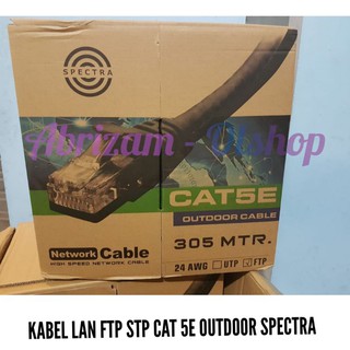 KABEL LAN FTP STP CAT5E SPECTRA OUTDOOR 1 ROLL 305 METER