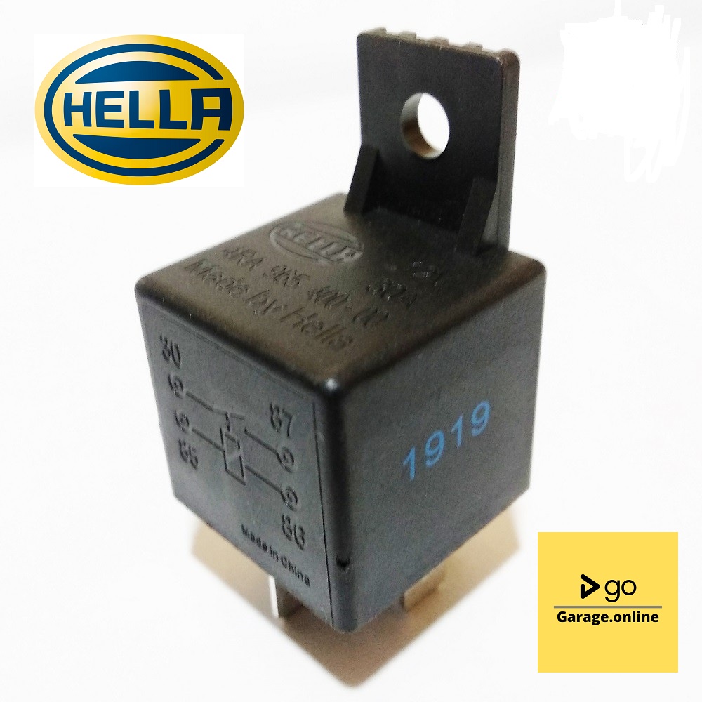 Relay Hella 4 kaki 12V 30A Asli Original ongkir termurah untuk klakson lampu starter