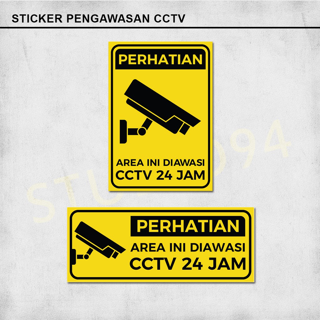 

Sticker PENGAWASAN CCTV 24JAM