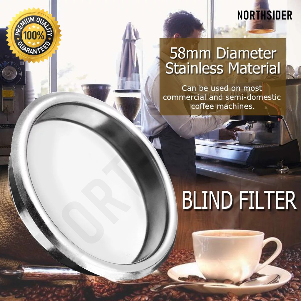 BACKFLUSH BLIND PORTAFILTER FILTER BASKET 58MM PORTAFILTER DESCALING