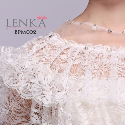 [SIAP KIRIM] AKSESORIS PENGANTIN BOLERO LACE WEDDING WANITA BPM002