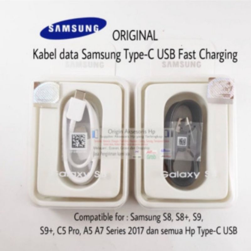 Kabel Data Charger Samsung S8 S9 Type C USB Original 100%